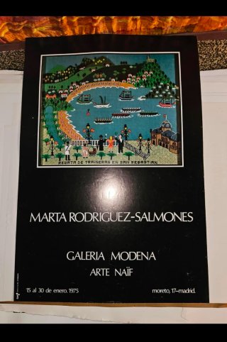 Lote de 10 carteles de exposición de arte