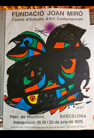 Lote de 10 carteles de exposición de arte