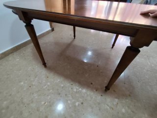 Mesa comedor y 6 sillas madera