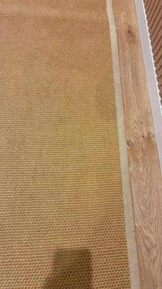 Alfombra de yute beige y marrón 2 unidades