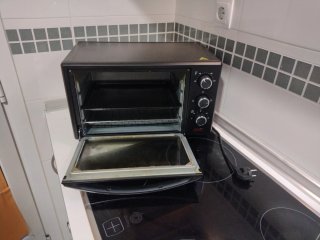 Horno Eléctrico Sobremesa Negro