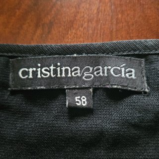 Blusa fiesta color negro. Marca Cristina García.