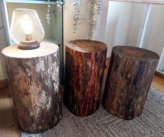 Tronco de madera artesanal