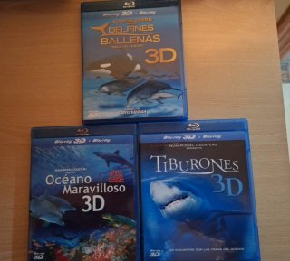 Lote 3 Blu-ray 3D Documentales Océano