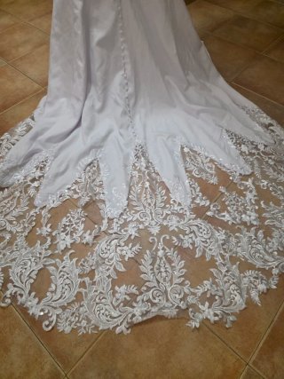 Vestido de Novia Blanco Manga Larga