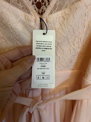 Vestido rosa tul con pedrería