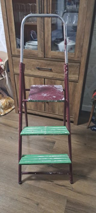 Escalera vintage 3 peldaños