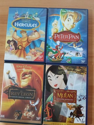 Lote 4 Películas Disney DVD (Español)