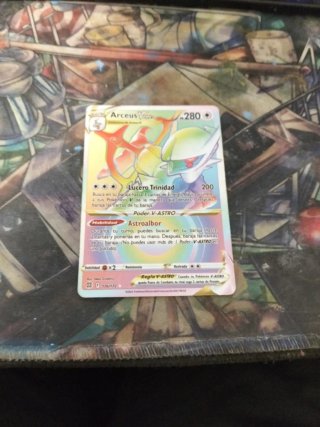 Carta Pokémon Arceus VSTAR Arcoíris