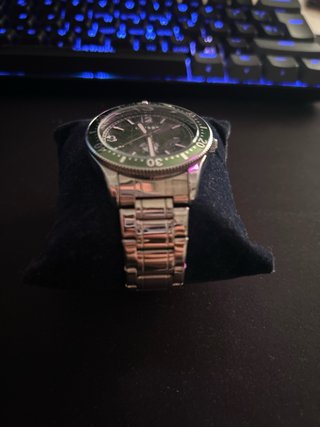 Reloj Gatsby Hombre Verde y Plateado