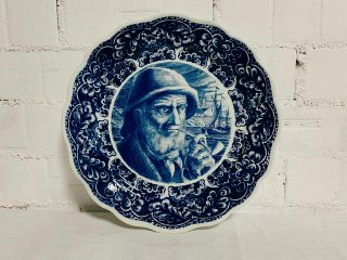 Pareja Platos Delft Boch Frères Azules