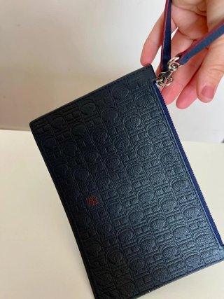 Bolso Carolina Herrera Original Azul y Rojo