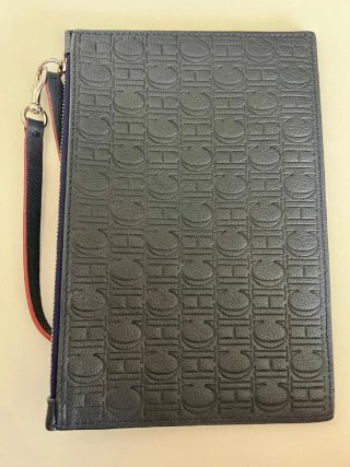 Bolso Carolina Herrera Original Azul y Rojo