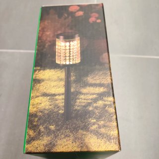 Confezione da 3 lanterne solari da giardino nere