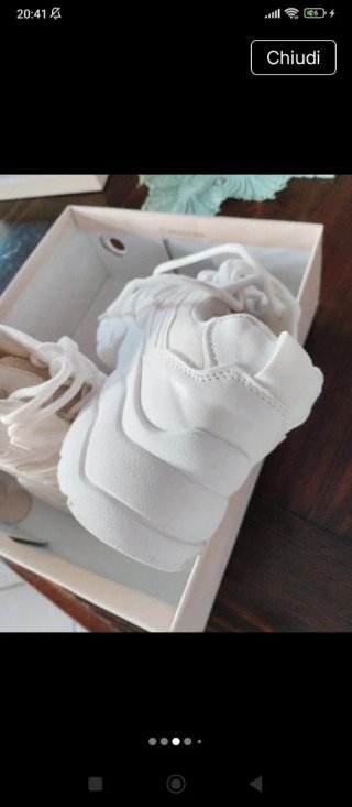 Scarpe sportive plateau bianche 37