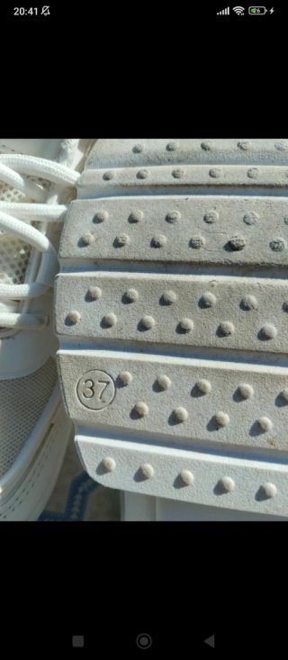 Scarpe sportive plateau bianche 37