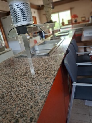 Mostrador autoservicio con calentador y refrigerad