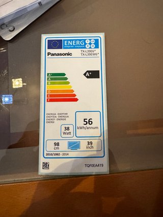 Televisor Panasonic Negro/Plateado 39 pulgadas