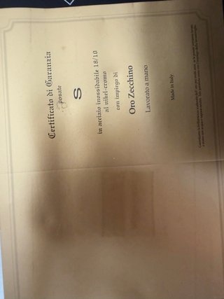 Maleta cubiertos Zeccino Oro Zecchino 18/10