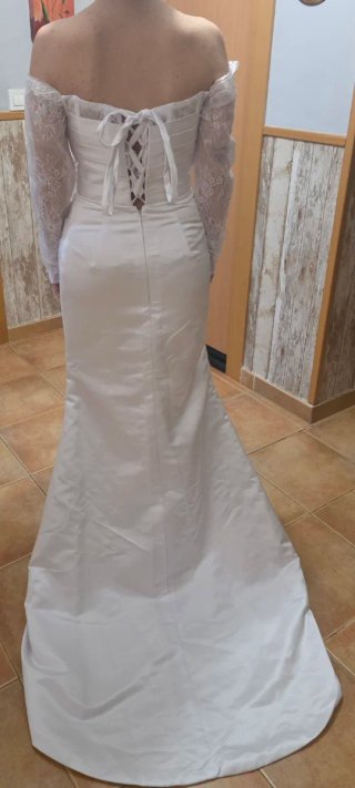 Vestido de Novia Blanco Hombros Descubiertos