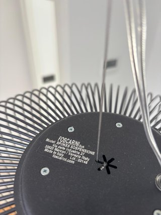 Lámpara Foscarini Spokes Sospensione Negra