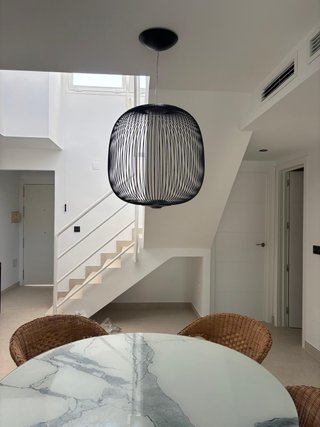 Lámpara Foscarini Spokes Sospensione Negra