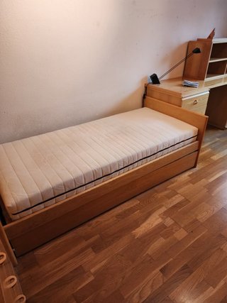 Cama individual con colchón