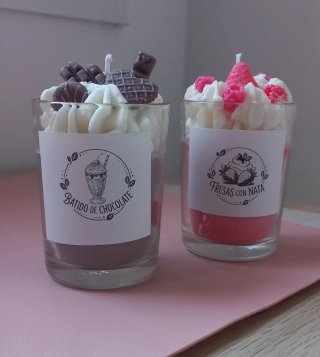 Candele decorative a forma di dessert