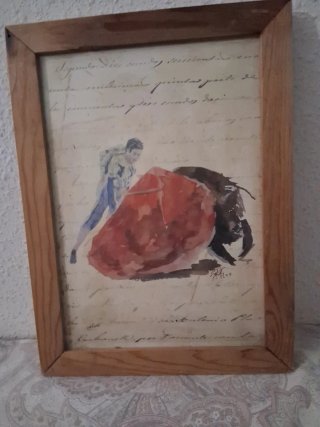 Cuadro de tauromaquia enmarcado