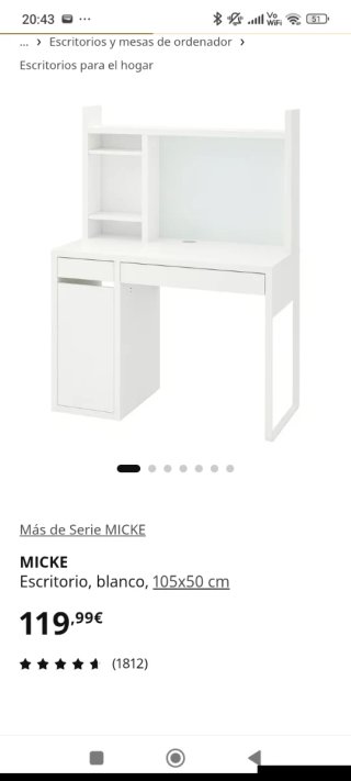 Escritorio Infantil Ikea Blanco