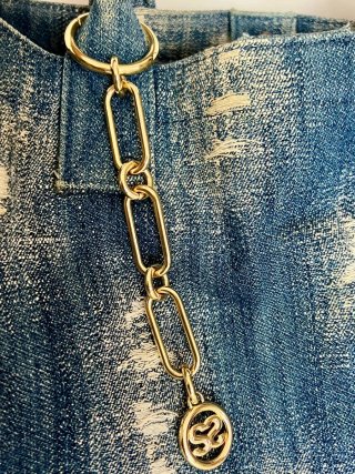 Bolso Sandro Denim Desgastado