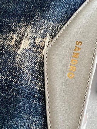 Bolso Sandro Denim Desgastado