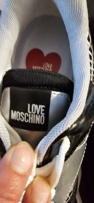 Zapatillas Love Moschino Plata y Negro