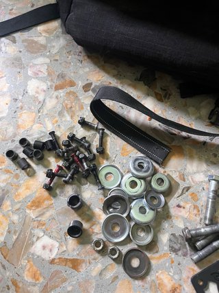 Mochila skate, protecciones y recambios