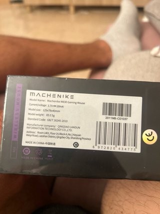 Ratón Gaming MACHENIKE M8 Plata RGB