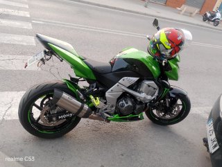 Kawasaki Z750 Naked Verde Negra
