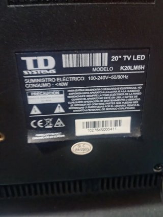 Vendo televisión de 20 pulgadas por 70 EU.