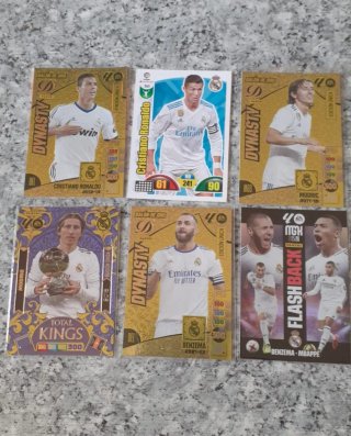 6 cromos Real Madrid
