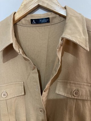 Vestido beige talla L