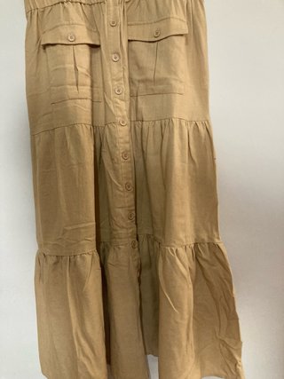 Vestido beige talla L