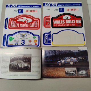 Pegatinas Rallyes Míticos del Mundial