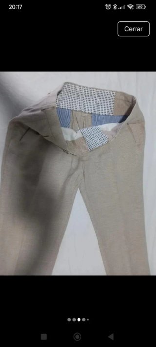 Pantalón Zara Hombre Beige