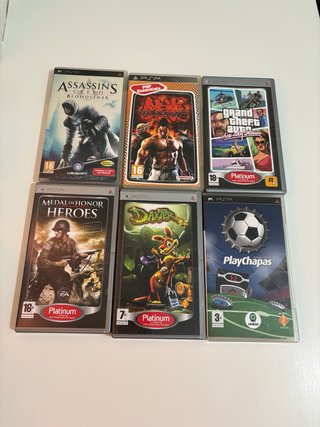 Lote 6 giochi PSP: Assassin's, GTA, Tekken...