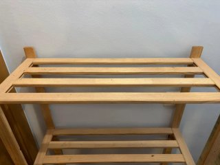 Estantería de madera de 4 baldas