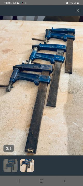 Lote de sargentos de carpintero