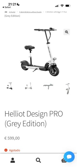 Patinete Helliot Design PRO Gris