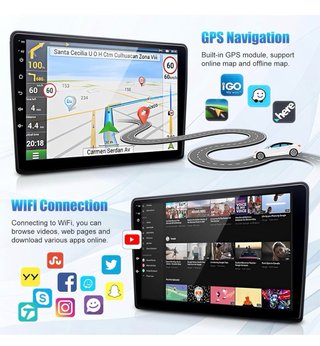 Radio Coche Carplay 2G+32G Peugeot 107 Toyota