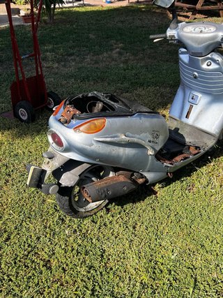 Aprilia 49 Scooter Azul/Gris
