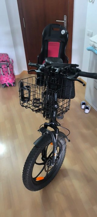 Bicicleta Eléctrica con Sillín Infantil