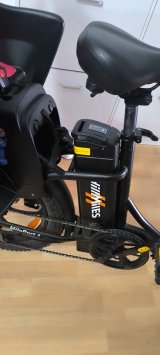 Bicicleta Eléctrica con Sillín Infantil